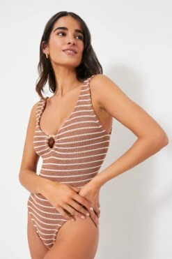 Metallic Cocoa And White Celine One Piece -MOTHER || Veronica Beard Shop dloMsu7rJKHQno1r4e59eRyCKGypTip1 1