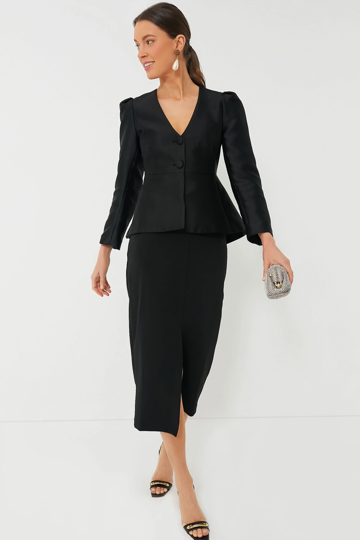 Black Louna Midi Skirt 4 Black Louna Midi Skirt - Image 2