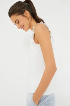 White Ruffle Lea Tank 13 White Ruffle Lea Tank -MOTHER || Veronica Beard Shop fUkvQur00Zy6eXLdCoLVgZqFfTCsCfSR 1