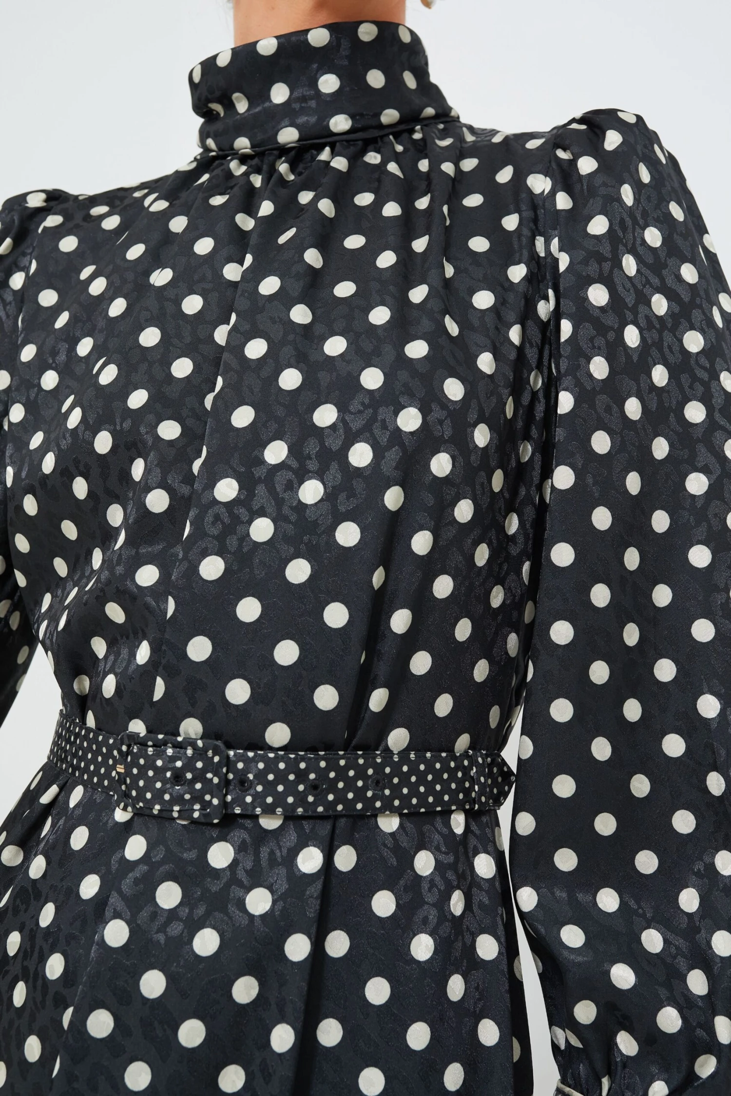 Black Polka Dot Faven Dress 8 Black Polka Dot Faven Dress - Image 6