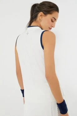 White Sleeveless Connors Mock Neck 13 White Sleeveless Connors Mock Neck -MOTHER || Veronica Beard Shop jPIynYiTjFXFbDXU3yg7L1G4zSPChNCL 1