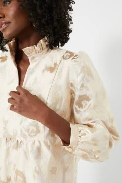 Champagne Fil Coupe Palmerston Dress -MOTHER || Veronica Beard Shop kOlGowtdudHExGwNAjZ7FyMkqSSmplTS 1