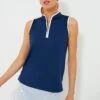 Navy Sleeveless Connors Mock Neck -MOTHER || Veronica Beard Shop kp7IlMQeii69SuRwsugkIUhOXzwpRkgO 1