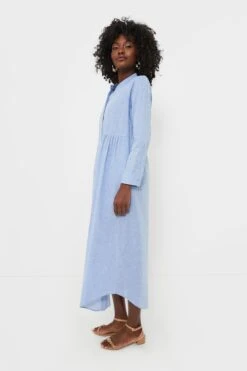 Chambray Linen Lydell Maxi Dress -MOTHER || Veronica Beard Shop ojofWAv7CFAkxBE7R1FtIy9EgFpLF8AL 1