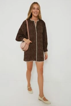 Brown Textured Trisha Shirt Dress -MOTHER || Veronica Beard Shop pGgoQgJGKVqhmMFTIE6AFFbRHXDUelIC 1