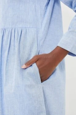 Chambray Linen Lydell Maxi Dress -MOTHER || Veronica Beard Shop pTZ8k9oW5r34uR1Q8i6S3LxfPH5z99Hu 1