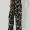 Painterly Dots Black Sharon Pants