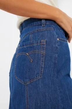 Marella Blue Jean Edera Skirt -MOTHER || Veronica Beard Shop re9TBsrtbVaZq38jiuNg5pjU2Ak0Jk4L 1