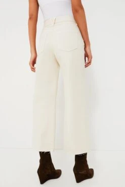 Veronica Beard Ecru Taylor Cropped High Rise Wide Leg -MOTHER || Veronica Beard Shop sJGSHrjkreR2Y9xTLIOKDXGmWhJs4FSX 1