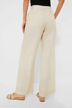 Sandshell Air Linen Pleated Trousers -MOTHER || Veronica Beard Shop sxnezSpWNlGERqNsg18HZHnOMXvANF79 1