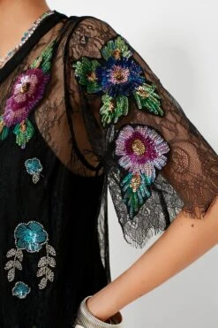 Multi Sequin Bethany Lace T-Shirt Dress -MOTHER || Veronica Beard Shop uI0IieHL8pzoXnjFOe5FtUuPxnaNeQ9p 1