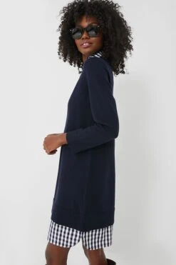 Navy Wool And Cotton Combo Sweaterdress 10 Navy Wool And Cotton Combo Sweaterdress -MOTHER || Veronica Beard Shop uZiZ30oBdzVJFxgKLXjHhPxKoUuPu6eW 1