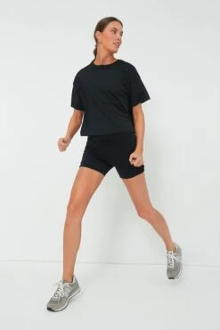 Black Cropped Ryan Boyfriend Tee -MOTHER || Veronica Beard Shop uwjmiMlKxFw48DZOLzWA51a7x6LAbkCg 1