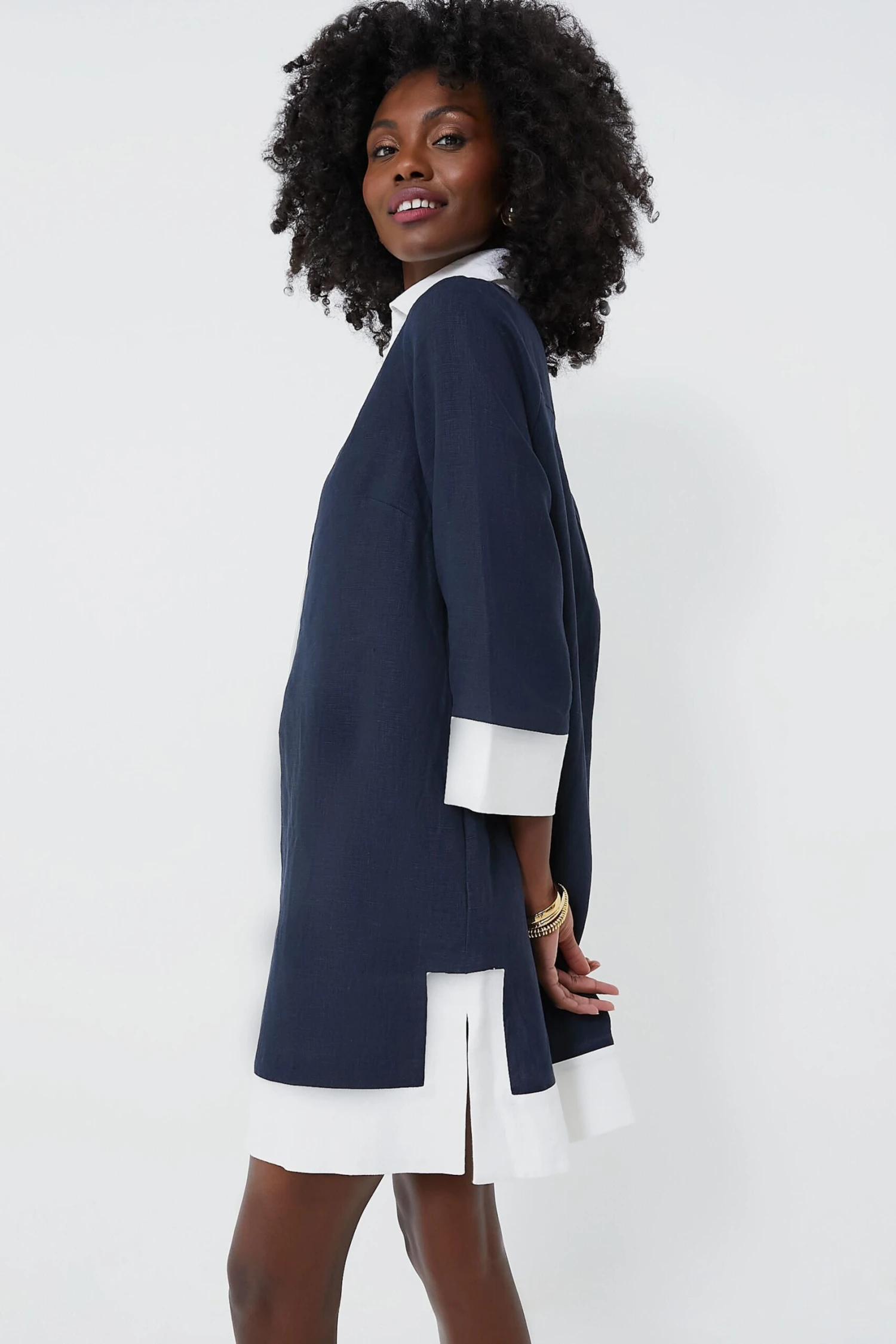 Navy Collier Dress 5 Navy Collier Dress - Image 3