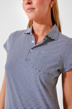 Navy And White Short Sleeve Polo -MOTHER || Veronica Beard Shop wGZ2fG1eRyOTfa59EnyhQmceUpWPe9oj 1