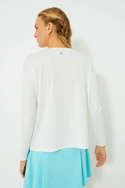 White Long Sleeve Ryan Boyfriend Tee -MOTHER || Veronica Beard Shop x15C2hFTED5muTxff4HmKRXtUTp2633v 1