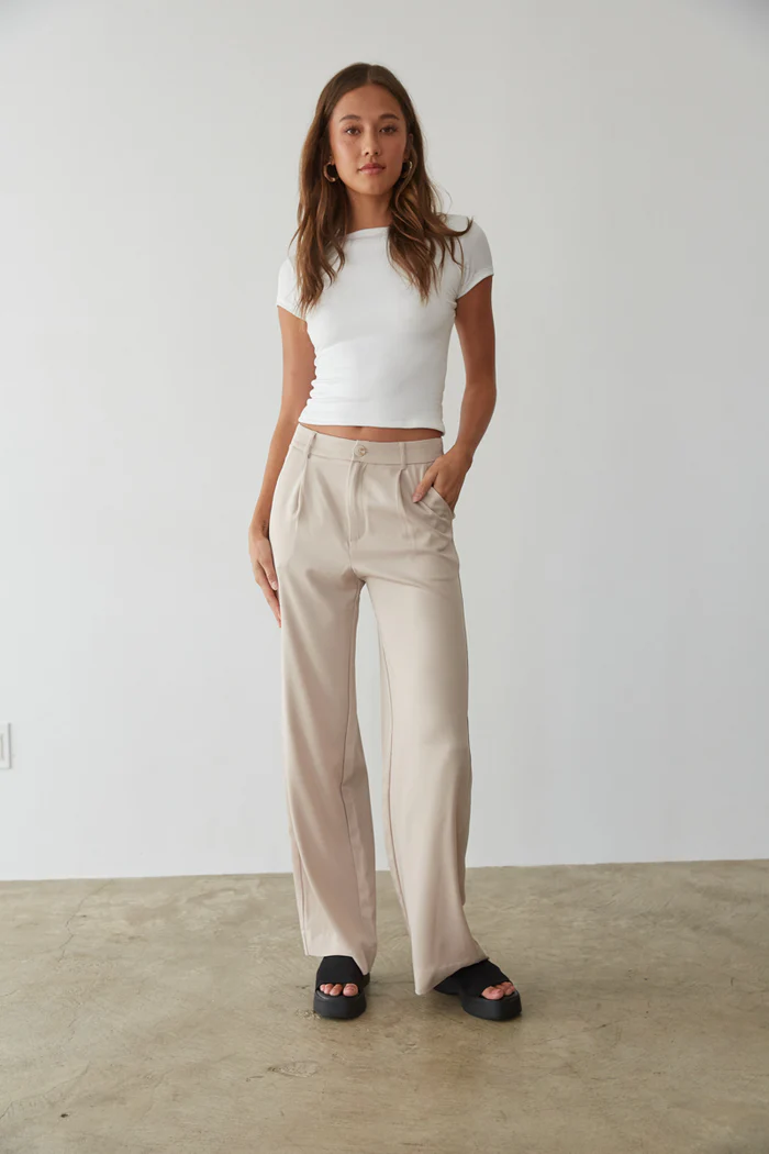 MOTHER || Veronica Beard Shop -MOTHER || Veronica Beard Shop lyna dune wide leg trouser pants 01